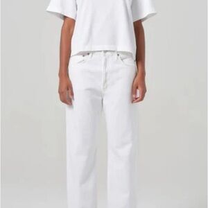 Agolde Fran Button fly Jeans in Milkshake NWT